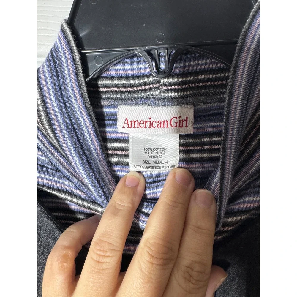 American Girl Girl & Doll Matching Jumper Dress Turtleneck Outfit Medium 90s